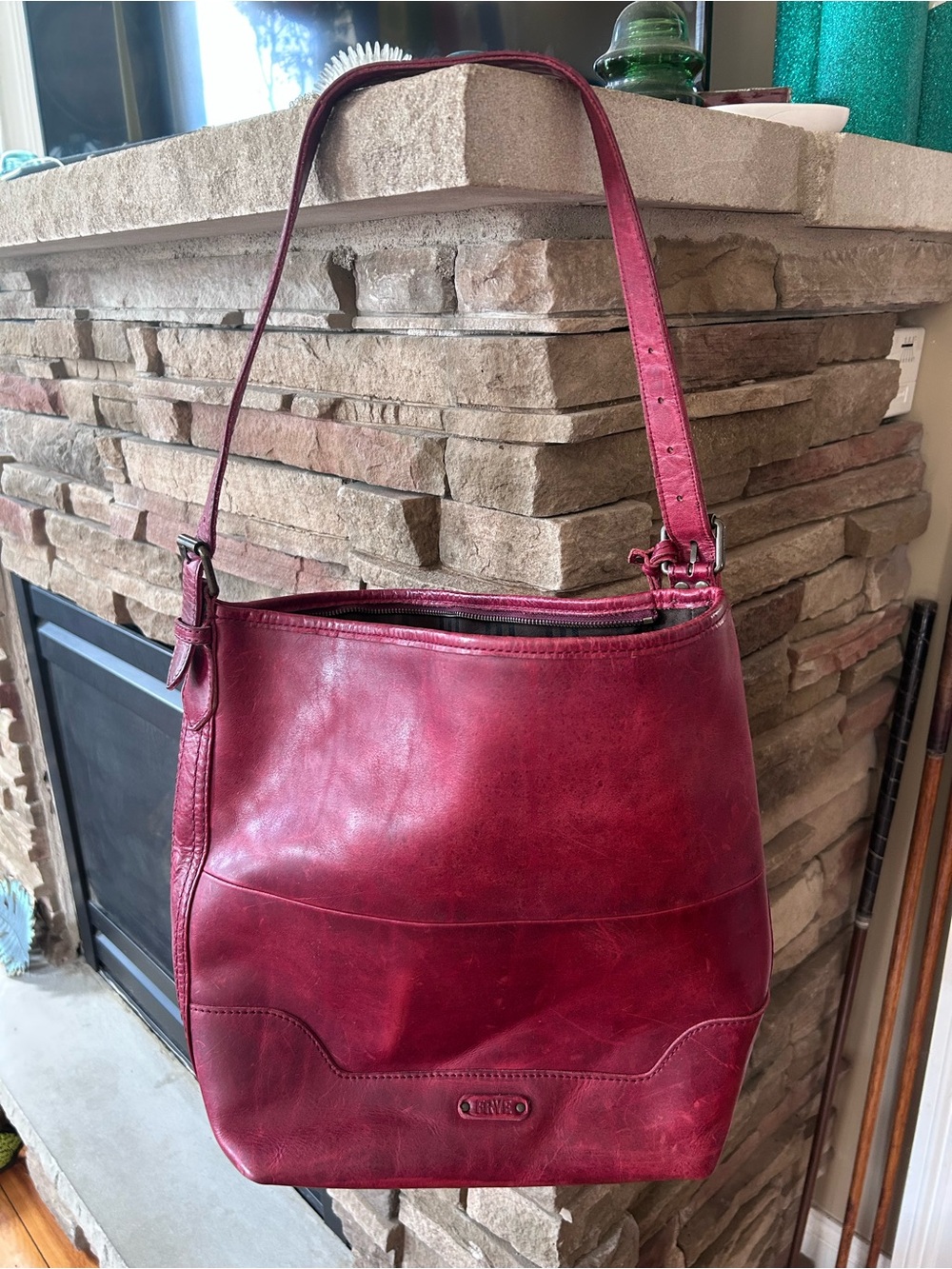 Frye Leather Hobo Shoulder Bag
